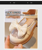 Girl Walking Shoes for Baby Girls Soft Bottom Casual Shoes Spring Autumn Bow Round Toe Princess Dress Soft Sole Non-slip Shoes