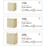 Large Capacity Clothes Storage Bags Closet Organizers Storage Bins Foldable Storage Toy Containers Box Dust-Proof Moving Bag