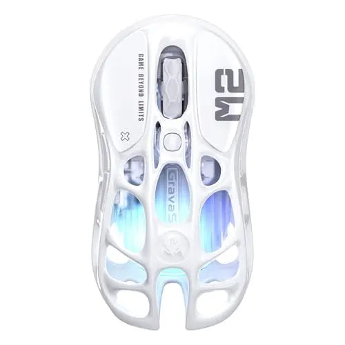 GravaStar Mercury M2 Wireless Gaming Mouse 26000 DPI PAW3395DM Sensor 79g Lightweight Hollowed-Out Design 5 Programmable Buttons
