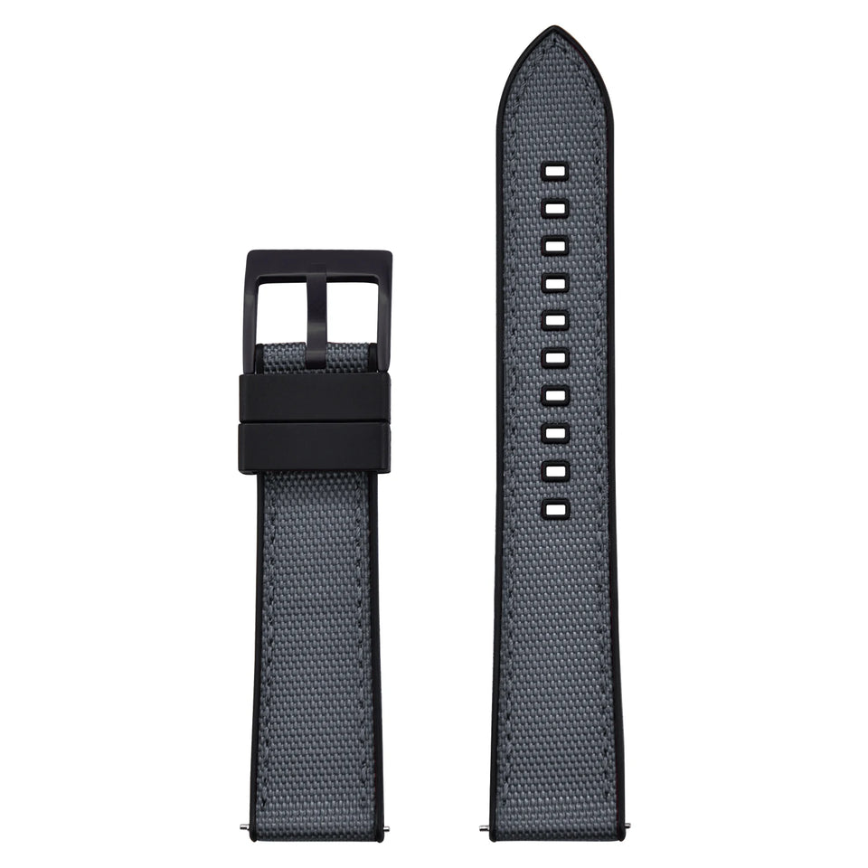 High Quality Hybrid Nylon FKM Watch Strap 20mm 22mm Quick Release Fluoro Rubber Nylon Watchbands For Each Brand Diving Watches