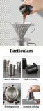 Coffee Dosing Cup Stainless Steel Coffee Bean Measuring Cups Replacement Cafe Barista Tool Espresso Machine Accessories
