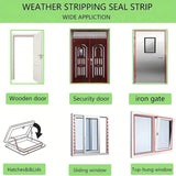 Rubber Sealing Strips for Doors and Windows, Waterproof Self-Adhesive Soundproof Strips, Rubber Door Sealing Strips, Easy to Cut