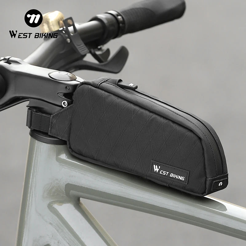 WEST BIKING Bike Bag Ultralight Top Front Tube Frame Triangle Bag Portable Water Repellent MTB Road Bicycle Bag Pannier