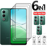 6-in-1 For OPPO A5 5G Glass OPPO A5 5G Tempered Glass Protective 9H HD Full Glue Cover Screen Protector OPPO A5 5G Lens Glass
