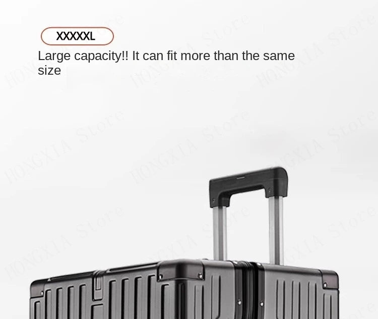 Large Capacity Suitcase 28" 32" Thickened Luggage USB Phone Stand Aluminum Frame Password Trolley Case Travel Wheeled Suitcases