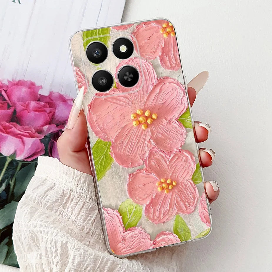 For Honor 400 Smart 5G Case LGN-NX1 Cute Cartoon Painted Cover Soft Slim Phone Case For Honor X7d HonorX7d Honor400 Smart Fundas