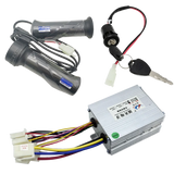 12V 24V 36V 48V 250W 350W 500W 800W 1000W Brushed speed regulating motor controller with throttle knob for electric bicycles