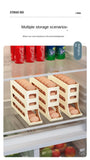 Refrigerator Egg Storage Box 4 Layers Automatic Rolling Egg Holder Kitchen Refrigerator Egg Dispenser Fridge Organizer