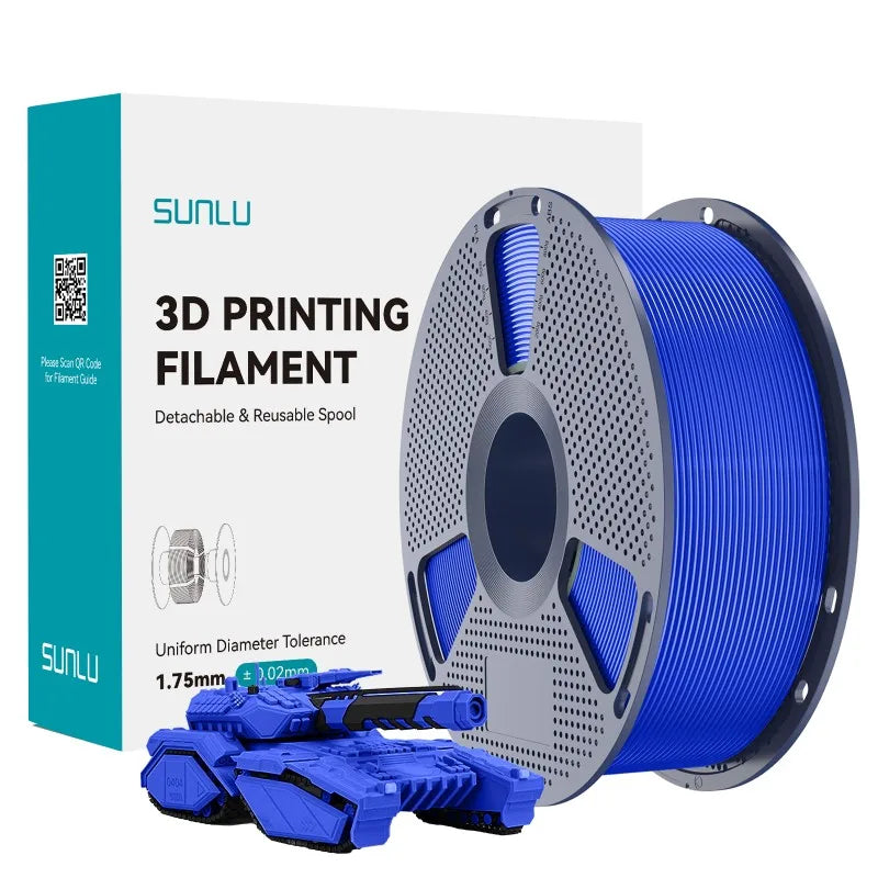 SUNLU 1KG High Speed PLA 3D Printer Filament 1KG 1.75mm ±0.02MM High Flow Speedy 3D Printer Filament Designed for Fast Printin