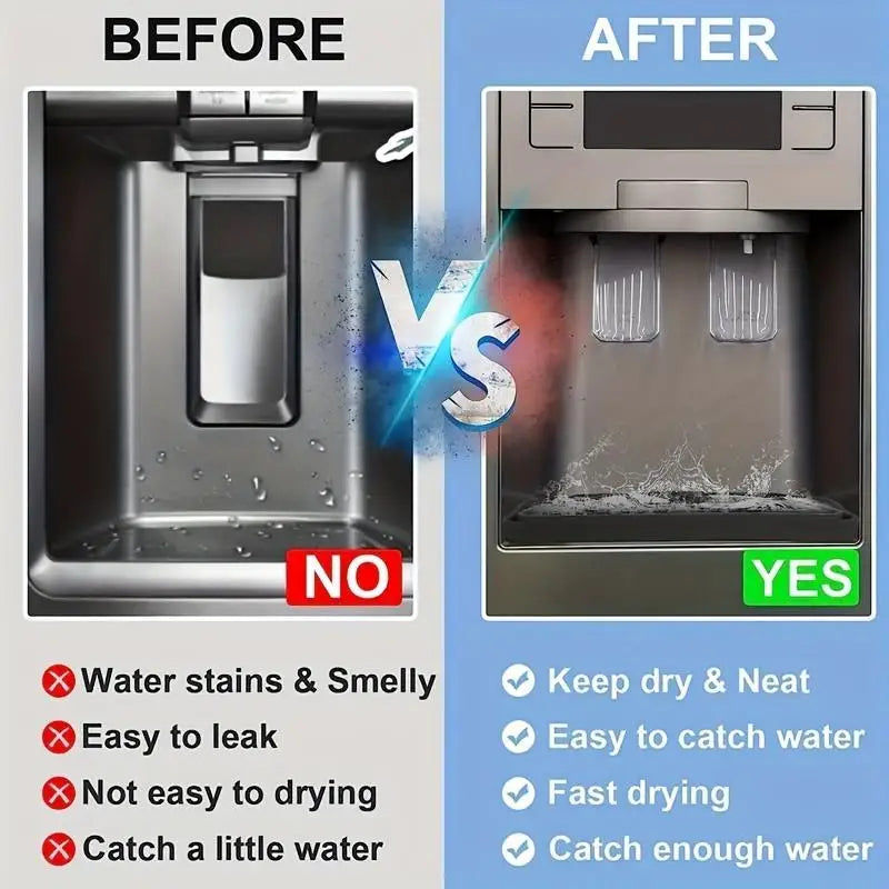 1Pc Kitchen Drain Tray Water Dispenser Anti-overflow Silicone Mat Drip Tray Coffee Machine Refrigerator Drain Mat