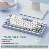 AULA F75 2.4G Wireless/Bluetooth/Wired Gaming Mechanical Keyboard RGB Customized 75% Layout OEM Profile Gasket Structure