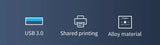 USB 3.0 Switch Selector KVM Switch 5Gbps 2 in 1 Out USB Switch USB 3.0 Two-Way Sharer for Printer Keyboard Mouse Sharing