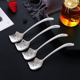 Funny Cat Spoons Cute Cartoon Meow Teaspoons for Coffee Dessert Cake Long Tail Spoon Birthday Gift Kitchen Tableware Accessories