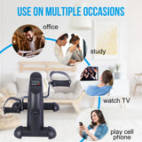 Stepper Exercise Bike LCD Screen Portable Multi-Function Foot Pedal Exerciser Peddler for Leg Arm and Knee Trainer Home Office