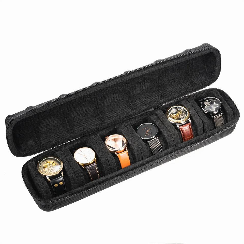 Watch Box Organizer Watch Travel Case Portable Storage Watch Display Holder for Wristwatches and Smart Watches Men Women Gift