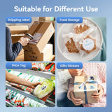 Thermal Label Printer Portable No Ink Required 203DPI 4x6 for Small Business Bluetooth USB High Speed Express Airway Bill