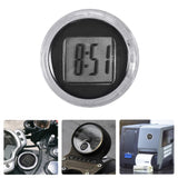 Mini Digital Motorcycle Clock Electronic Clocks Electronic Watch LCD Display Digital With Self-Adhesive Bracket Electronic Clock
