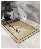 Hot Coffee Machine Rug No Cleaning Antifouling Technology Leather Water Control Cushion Coffee Cup Water Absorbing Pad