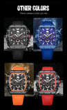 LIGE Brand Mens Watch Skeleton Skull Dial Sports Military Watches Men Fashion Luxury Waterproof Quartz Watch Chronograph Relogio