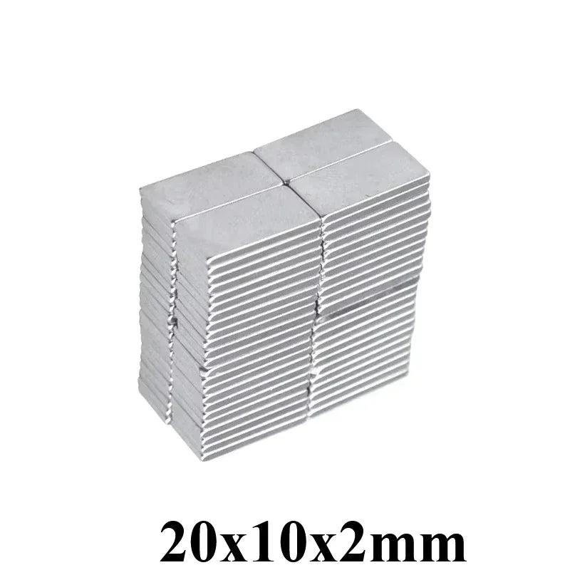 20x10x2mm  Block Rectangular Magnets  20x10x2 mm For Home Refrigerators, Offices DIY 20x10x2 mm