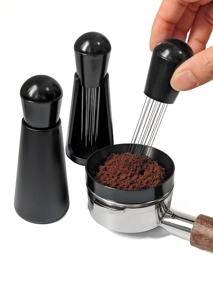 Espresso Coffee Stirrer WDT Distribution Tool Stainless Steel Needles Coffee Powder Distributor Dosing Ring Barista Accessories