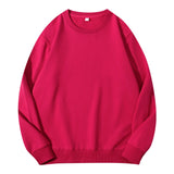 Autumn O-Neck Cotton Women's Sweatshirt Hoodies Basic Loose Casual Women Pullover Solid Sweatshirt Ladies Tops Factory Wholesale