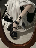 Japanese Retro Gothic Y2k Subculture Rivets Thick Heels High Heels Women's Shoes Sweet Lolita Shoes Spicy Girl