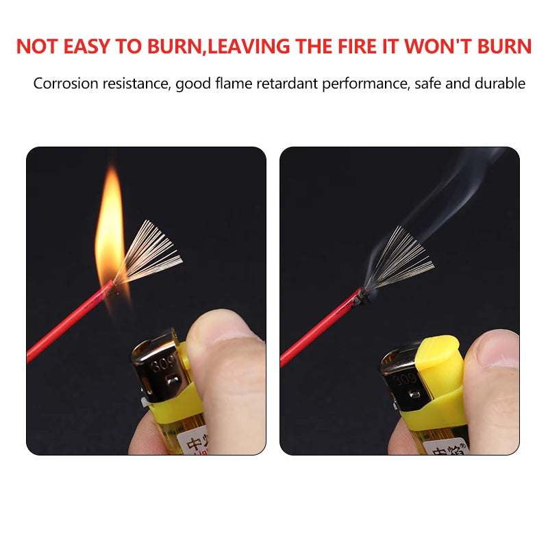 2~50m Electronic Wire UL1007 30 28 26 24 22 20 18 16AWG 300V LED Lamp Lighting Connect Line PVC Insulated Tinned Copper Cable