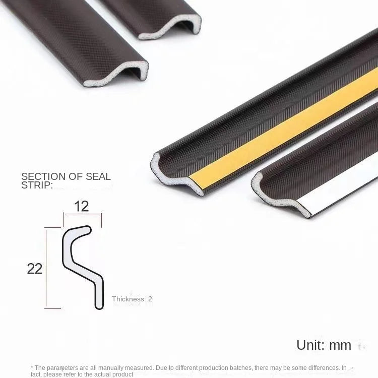 6M Self Adhesive Casement Window Door Sealing Strips Wearable Seal Foam Tape Acoustic Waterproof Dustproof Weather Stripping