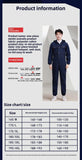 Thickened one-piece denim workwear, wear-resistant labor protection clothing, men's dust-proof auto repair crew clothing, workwe