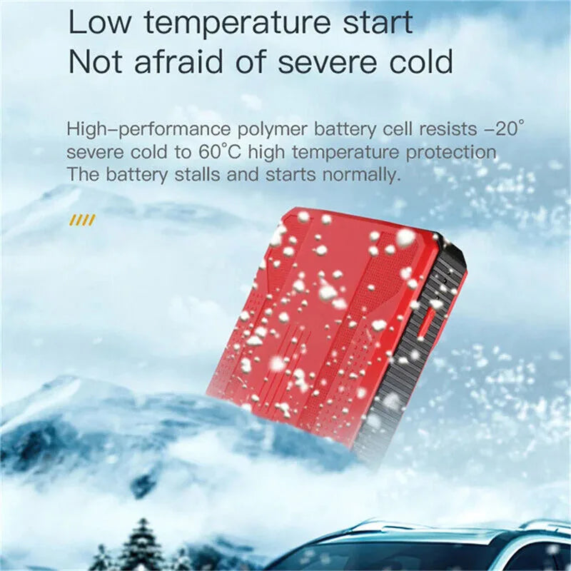 Minus Two 1000A Car Jump Starter with Air Compressor 12V Emergency Booster for Gas & Diesel Vehicles
