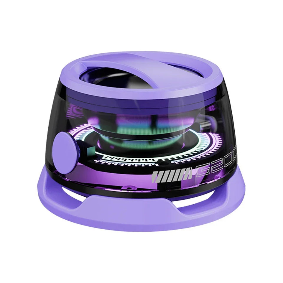 Magnetic Bluetooth Speaker BT5.3 Wireless Stereo Portable Mini Outdoor Speaker G200 RGB Light Magnetic Phone Stand for ios/Andro