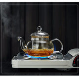 400ml/1000ml Filterable Heat-resistant Thickened Glass Teapot High Borosilicate Glass Flower Tea Pot Heatable Glass Tea Set