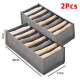 Closets Clothes Organizer Foldable Clothing Underwear Jeans Storage Box Drawer Organizer with Handles Wardrobe OrganizersDivider