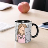 Pink Doctor Nurse Coffee Mugs DIY Customized Enfermera En Apuros Ceramic Milk Tea Mug Cup