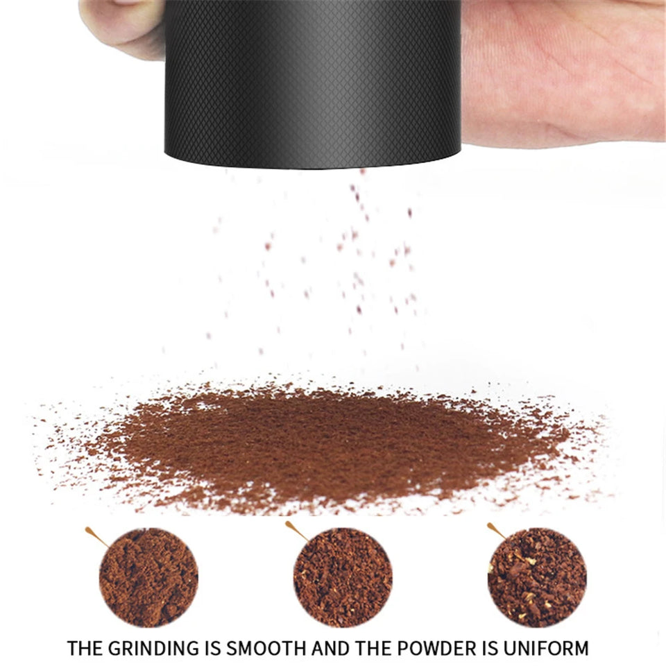 Manual Coffee Grinder Coffee Milling Machine Kitchen Aluminum Coffee Mills Mini Portable Hand-Made Coffee Bean Grinders 15g