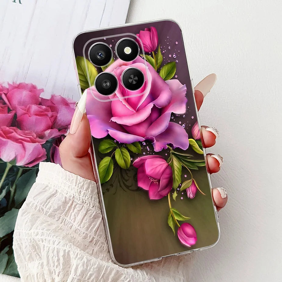 For Honor 400 Smart 5G Case LGN-NX1 Cute Cartoon Painted Cover Soft Slim Phone Case For Honor X7d HonorX7d Honor400 Smart Fundas