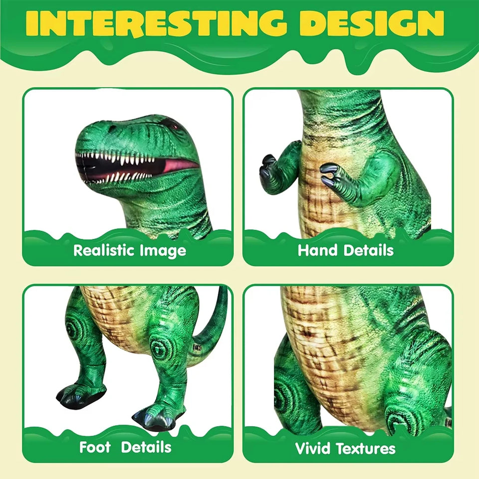 Huge Dinosaur Theme Inflatable Toys Tyrannosaurus Velociraptor Party Supplies For Jurassic Theme Photo Prop Children Baby Shower