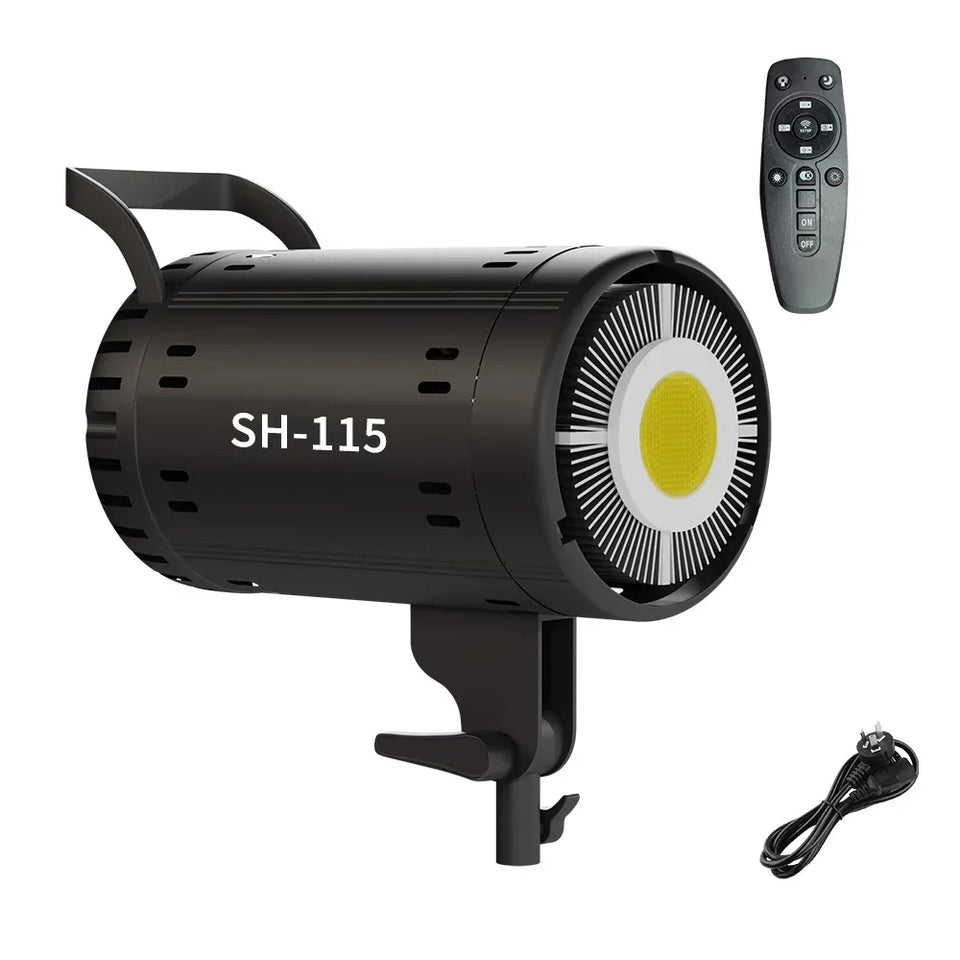 SH 115/135W LED COB Video Light Photography Lamp With Tripod Softbox Remote Control Video Light For Skit Video Photography