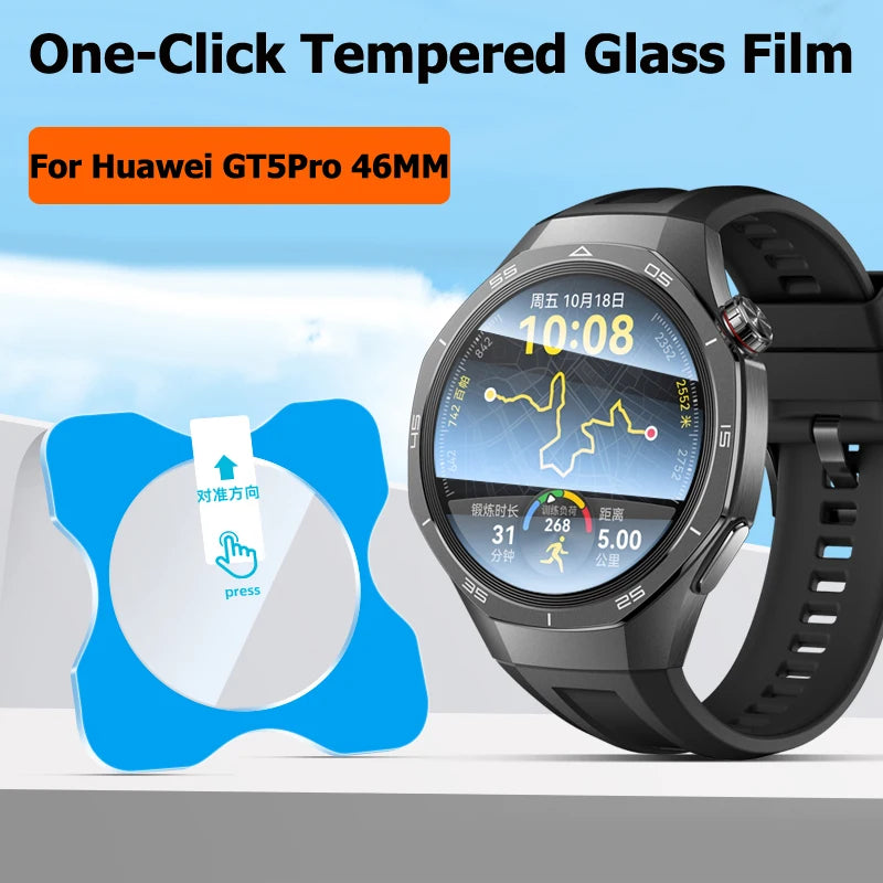 Easy Install Tool Screen Protector For Huawei Watch GT 6 41mm/GT6 Pro 46mm Tempered Glass Film For Huawei GT5 GT5 Pro 42mm 46mm