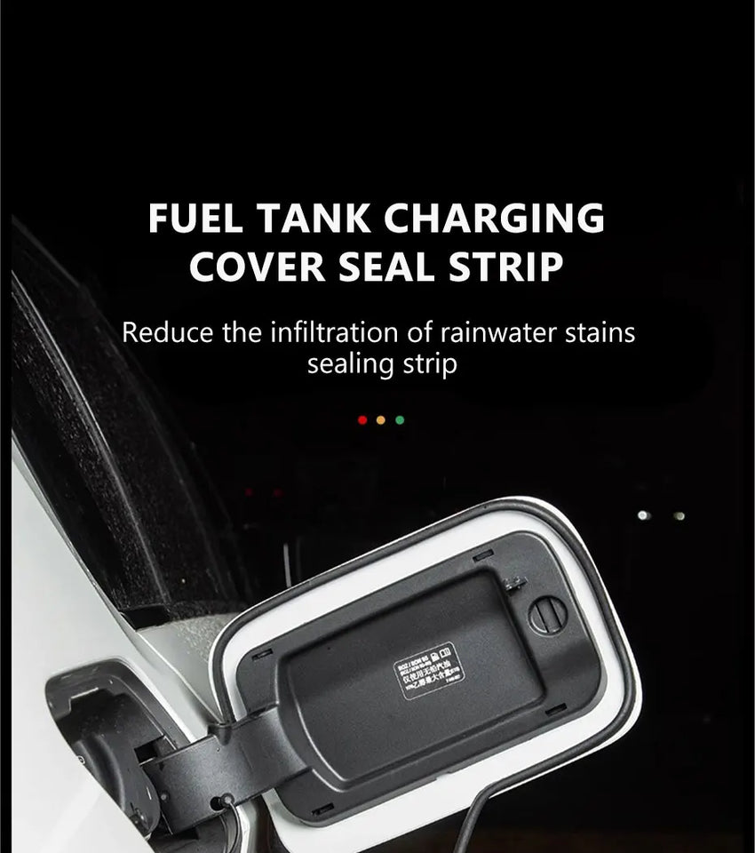 SEAMETAL Car Fuel Cap Seal Strip Waterproof Dust-Protection Gas Cap Rubber Sealing Gap Filler Self Adhesive Weather Stripping