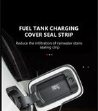 SEAMETAL Car Fuel Cap Seal Strip Waterproof Dust-Protection Gas Cap Rubber Sealing Gap Filler Self Adhesive Weather Stripping