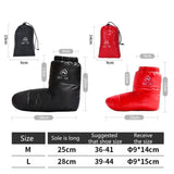 1 Pair Practical Warm Foot Covers Lightweight Shoe Covers Anti-scratch Windproof Winter Warm Down Footwear