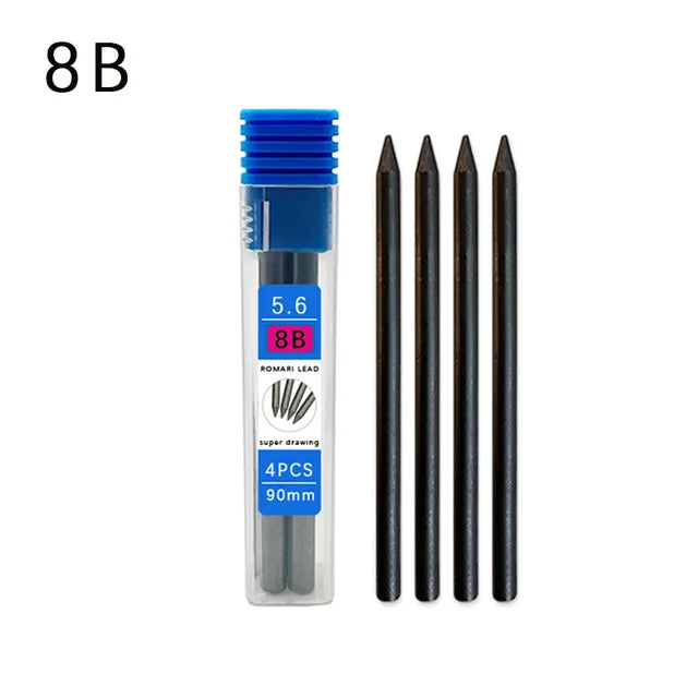 5.6mm Metal Automatic Pencil Lead Hand-drawn Writing Active Pencil Mechanical Drawing Pencil Refill 5.6 Colorful Pencil Leads