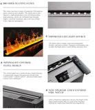 Modern Tv Stand Furniture for Living Room Decorative Led Flame Water Steam Fireplace Embedded Wood Electric Fireplace