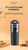 E-ACE 12/24V Car Heat Mug 500ML Car Kettle Stainless Steel Heating Travel Cup Dry burn Protection Coffee Tea Instant Noodles