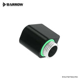 BARROW G1/4" Mini 90 Angled 360 ° Rotating Offset Adapter 21MM Height,DIY Computer Water Cooling Build Fittings,TWT90-M