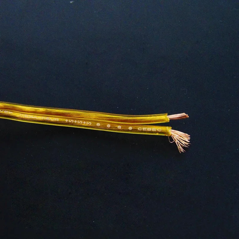 10 Meters Electrical Wires Transparent Parallel Line 2 Cores Flat Cable For Chandelier Lighting Table Lamp Crystal Copper Line