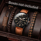 4/5PCS Fashion Men Watches Casual Male's Quartz Watch Bracelets Set Relogio Masculino Reloj Hombre（Without Box）