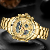 New LIGE Fashion Military Watches for Men Luxury Original Sports Chronograph Watch Waterproof Quartz WristWatch Clock Gift